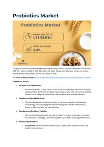 Who are the Key Players in the Probiotics Market?