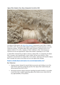 Alpaca Fiber Industry Size, Share, Demand & Growth by 2032