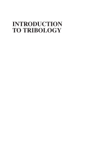 Introduction to Tribology Textbook