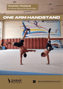 One Arm Handstand Training Program