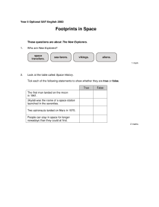 (Microsoft Word - Year 5 Optional SATs Reading Answer Booklet 2003- Footprin 205)