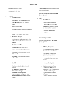 Chemical Tests: Kidney, Liver, Cardiac, and Metabolic Panels