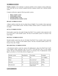 number system