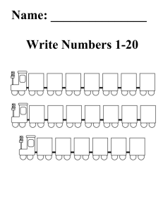 Maths Assessment Senses Unit #3