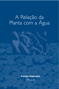 A RELAÇÃO Água - Solo