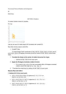 The General Theory of Rotation and Enlargement (3)