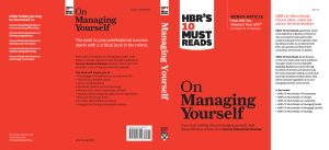 On Managing Yourself (HBRs 10 Must Re... 