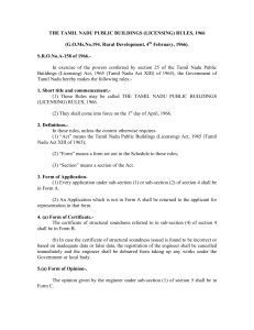 TN Public Buildings Licensing Rules 1966