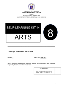 Southeast Asian Arts Self-Learning Kit