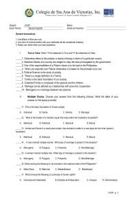 UCSP Exam: Citizenship, Family, Society, and Politics