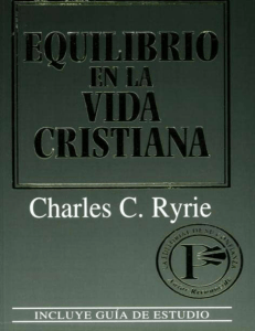 Equilibrio en la vida cristiana - Charles C. Ryrie.pdf