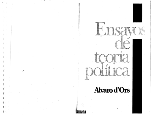 Ensayos de teoría política