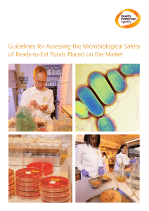 Guidelines for assessing the microbiological safety of ready-to-eat foods on the market