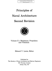 Lewis, Edward V.(eds.) - Principles of Naval Architecture (Second Revision), Volume II - Resistance, Propulsion and Vibration-Society of Naval Architects and Marine Engineers (SNAME) (1988)