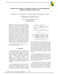 The Bode-Fano Integrals as an Objective Measure of Antenna Bandwidth Reflection Coefficient Product Limit