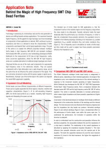 High Frequency SMT Chip Bead Ferrites Application Note