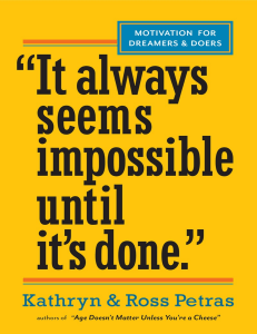 &quot;It Always Seems Impossible Until It's Done.&quot;  Motivation for Dreamers & Doers ( PDFDrive )