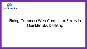 Common Web Connector Errors in QuickBooks Desktop: A Comprehensive Guide