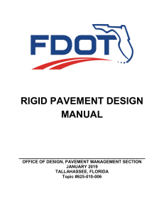 Rigid Pavement Design Manual - Florida DOT