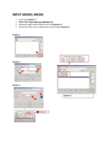 troubel shooting jika Scan QR gagal INPUT MODEL MESIN dan SN detail test