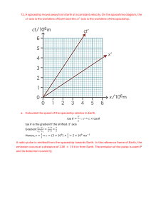 Relativity Worksheet: Spacetime Diagrams & Lorentz