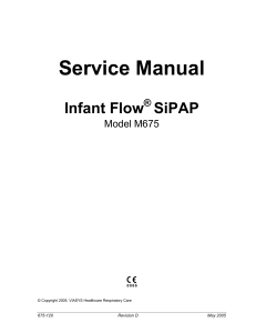 Viasys Infant Flow M675-Service manual