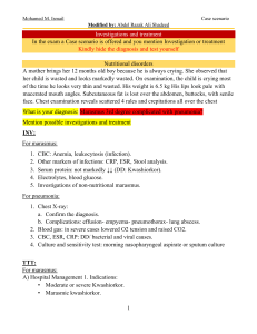 Pediatric Case Scenarios: Nutrition, Rickets, Genetics