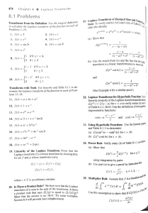 8.1, 8.2, 8.3, and 8.4 Homework Problems