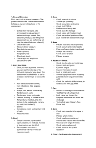 Head-to-Toe Patient Assessment Checklist