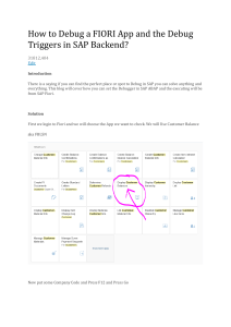 Debug FIORI App with SAP ABAP Breakpoints