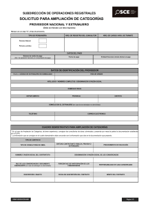 Formulario - 22 - Solicitud para Ampliacion de Categoria para Consultores de Obras Nacional o Extranjero