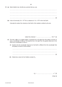 Physics Exam Paper: Astrophysics & Nuclear Physics