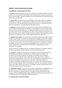 AWS B1.1 Visual Examination of Welds Standard