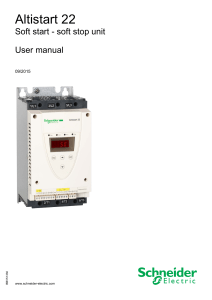 Altistart 22 Soft Starter User Manual