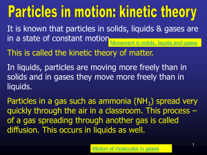 Kinetic Theory & Gas Laws Presentation