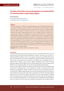 The+Role+of+the+Police-Community+Relations+Committee+(PCRC)+in+Crime+Prevention+in+Ogun+State,+Nigeria+-+AJHCER.JUNE.2022.Vol4.No2 (1)
