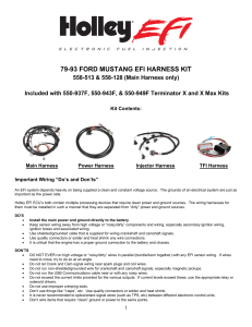 Holley Term X 87 - 93 Instructions