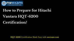 How to Prepare for Hitachi Vantara HQT-6200 Certification