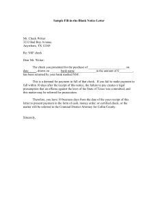 Letter Notice Example