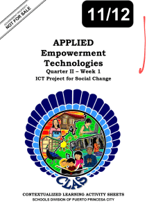 Empowerment Technologies) q2 CLAS1 ICT Project for Social Change v4 (RO-QA) - Liezl Arosio - RHEA ANN NAVILLA copy-1