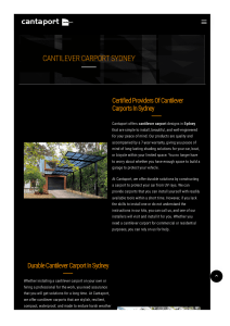 Cantilever Carport Kit Australia