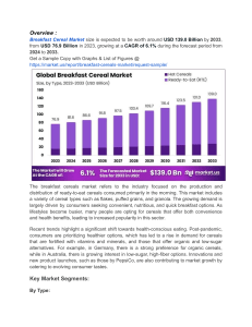 Convenience and Busy Lifestyles Fuel Demand for Ready-to-Eat Cereals