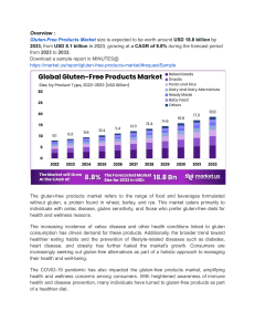 Convenience and Health Trends Drive Gluten-Free Market Expansion