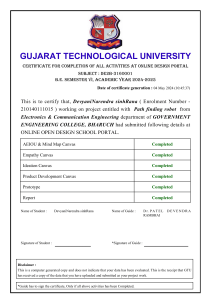 GTU Project Completion Certificate: Path Finding Robot