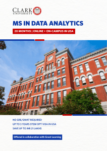 MS in Data Analytics Program at Clark University