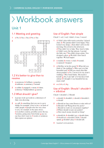 Cambridge Global English Workbook 7 Answer