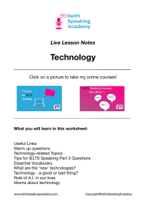 Technology - Lesson Notes  