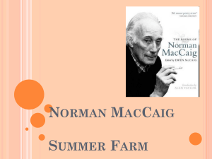 Norman MacCaig's Summer Farm Analysis