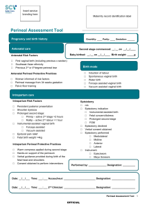 perineal assessment record