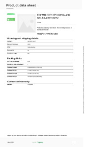 Schneider Electric Low-Voltage-General-Purpose-Transformers 6T132F